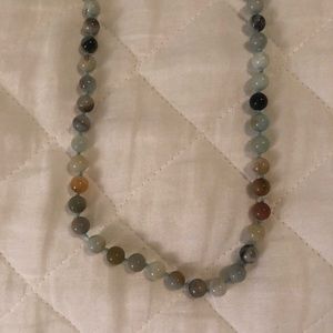 Multicolored long beaded necklace